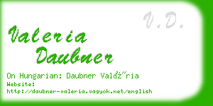 valeria daubner business card